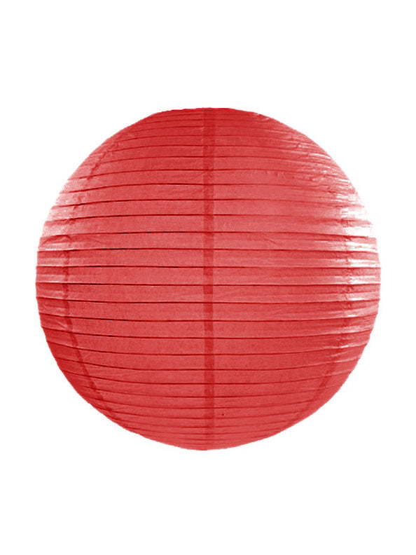 Lanterne japonaise rouge ronde en papier