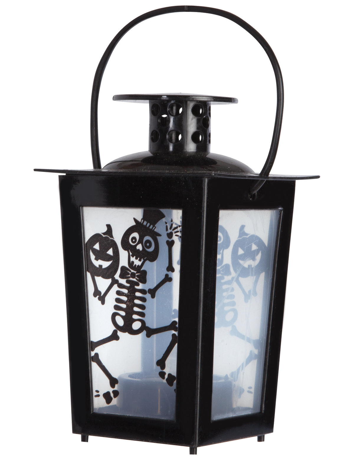 Leuchtende Laterne Halloween-Deko 8 x 8 x 15 cm