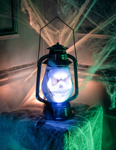 Leuchtende Halloween-Laterne mit Klangeffekt 30 cm