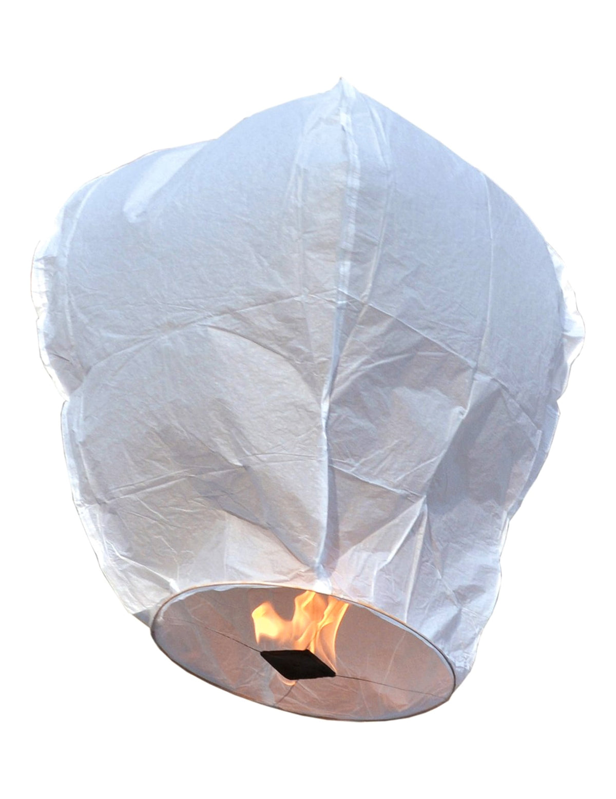 Fliegende weiße Laterne aus feuerfestem Papier 1m