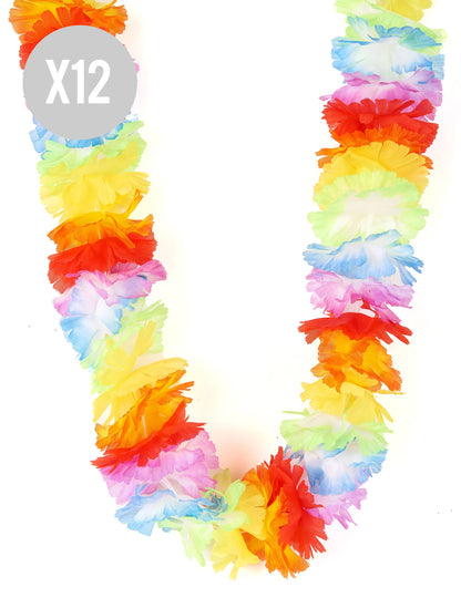12er-Set bunte Blumenketten