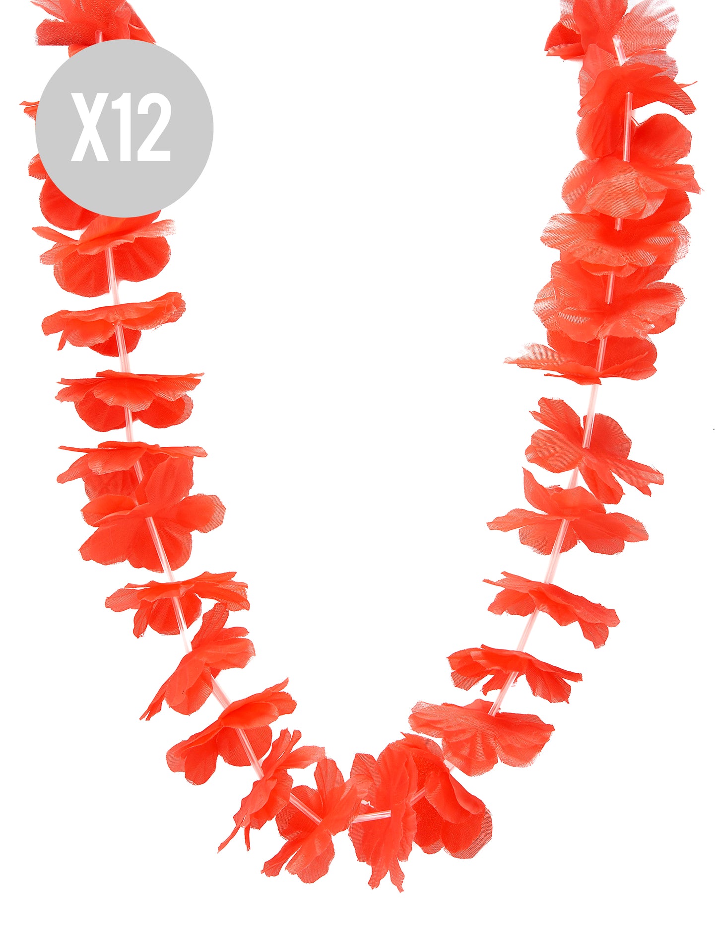 12er-Set Rote Hawaii-Ketten