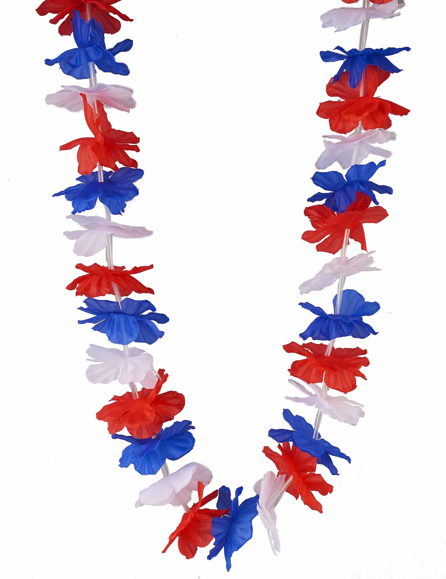 12er-Pack dreifarbige Frankreich-Fan-Blumenketten