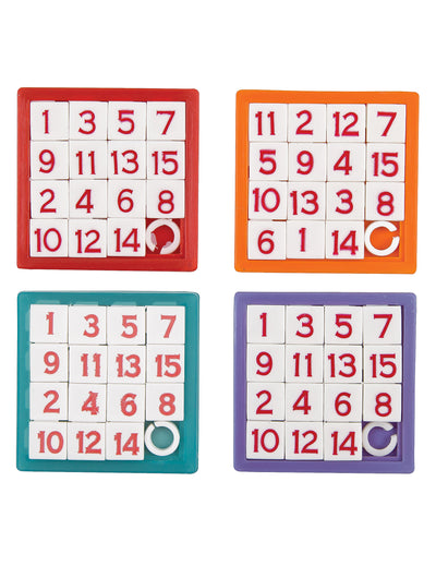 Packung mit 4 pädagogischen Zahlenpuzzles