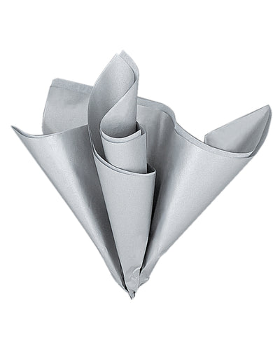 5 Blätter Seidenpapier in Metallic-Silber