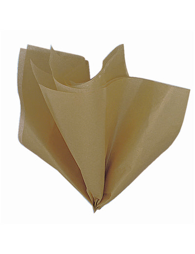Set mit 5 Bögen Seidenpapier, goldfarben metallisiert
