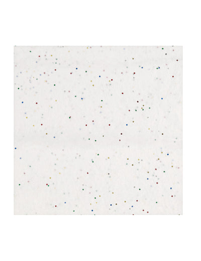 5er Pack Seidiges Glitzerpapier weiß