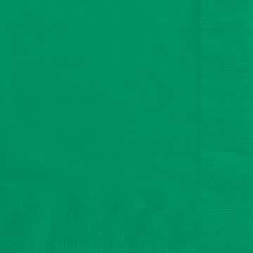 Serviettes en papier pour fête vertes