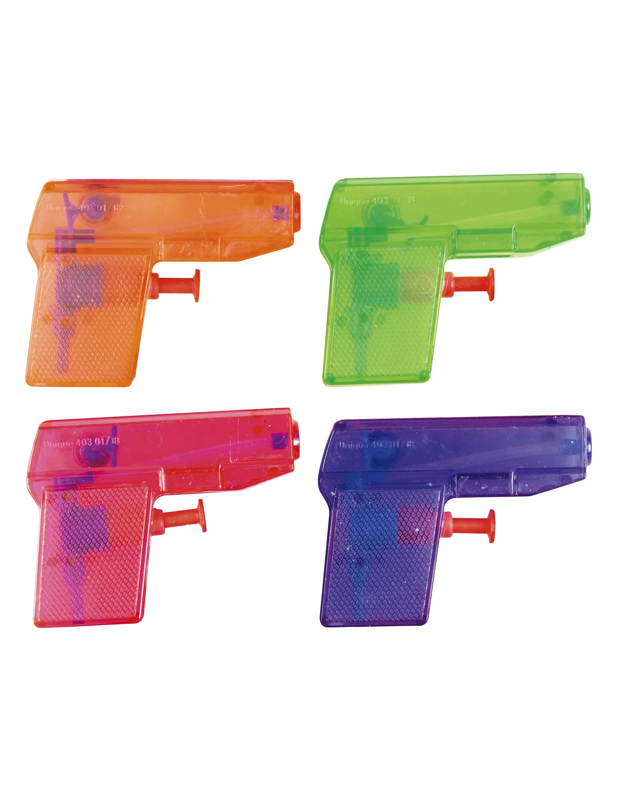 Set aus 8 Miniatur-Wasserpistolen