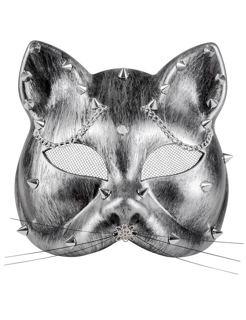Vorderansicht der Steampunk-Wolf-Katze