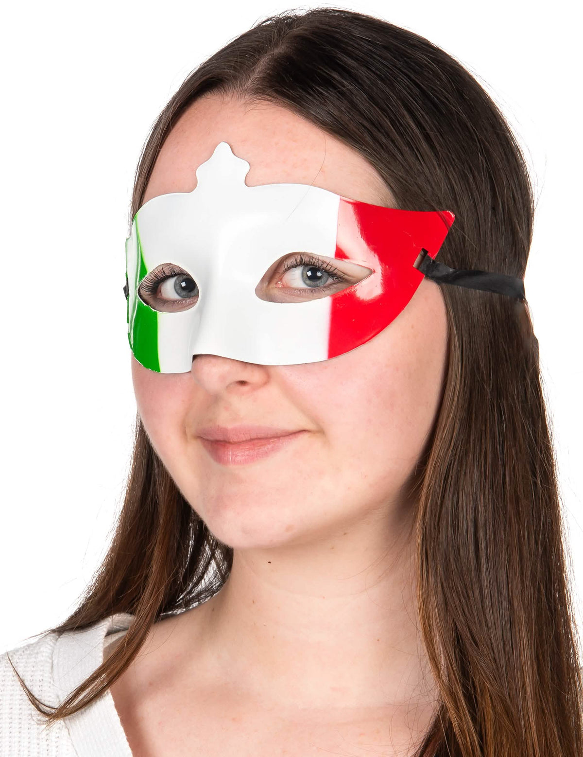 Vorderansicht der Italien Maske