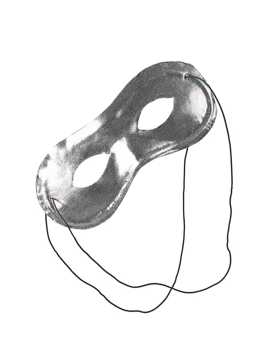 Halbmaske Metallik für Erwachsene