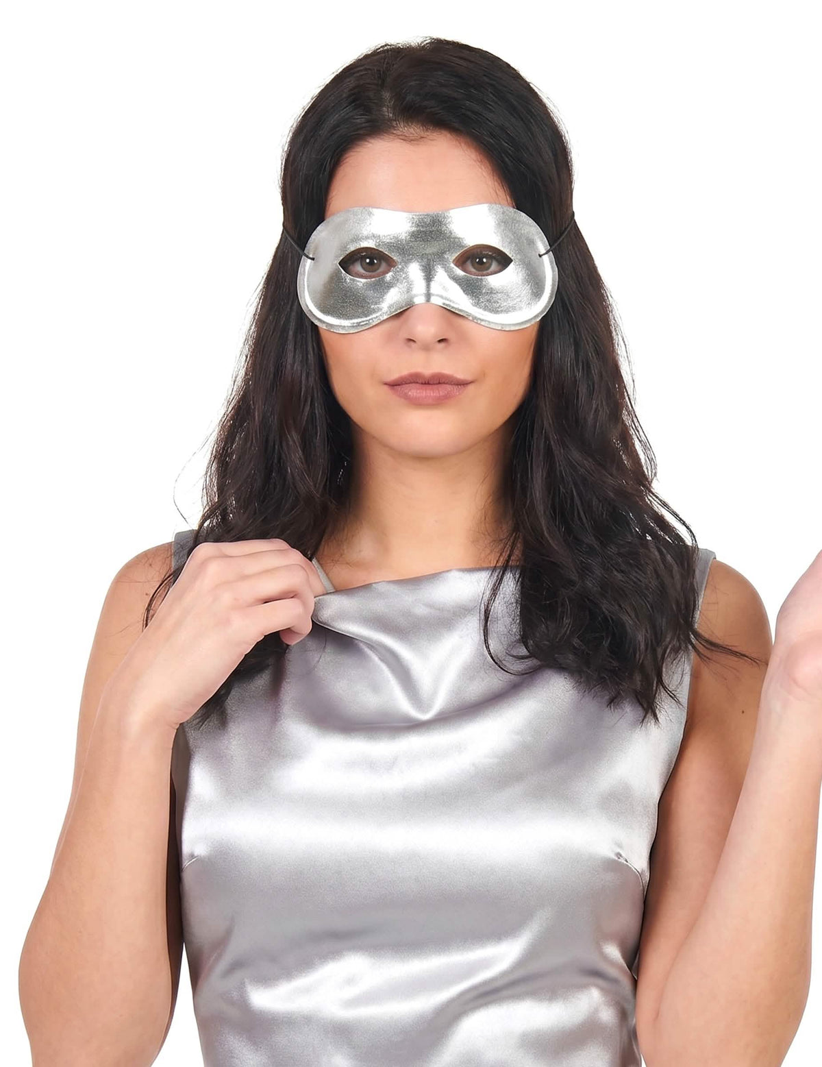 Halbmaske Metallik für Erwachsene