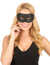 Glitzer-Maske für Damen schwarz