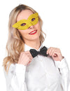 Loup vénitien pour adulte jaune