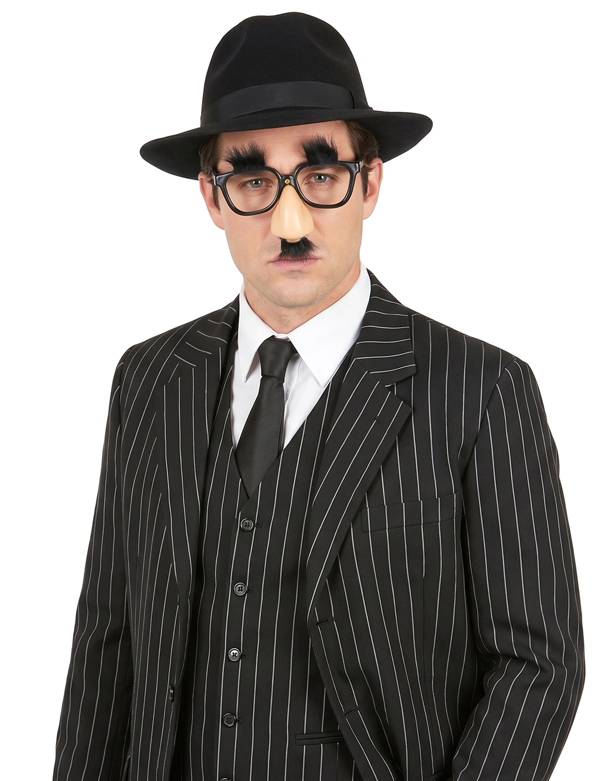 Brille mit Nase und Schnurrbart