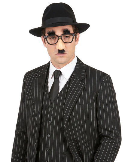 Brille mit Nase und Schnurrbart
