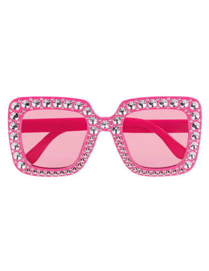 Rosa Bling-Bling-Brille