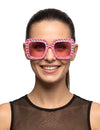 Rosa Bling-Bling-Brille