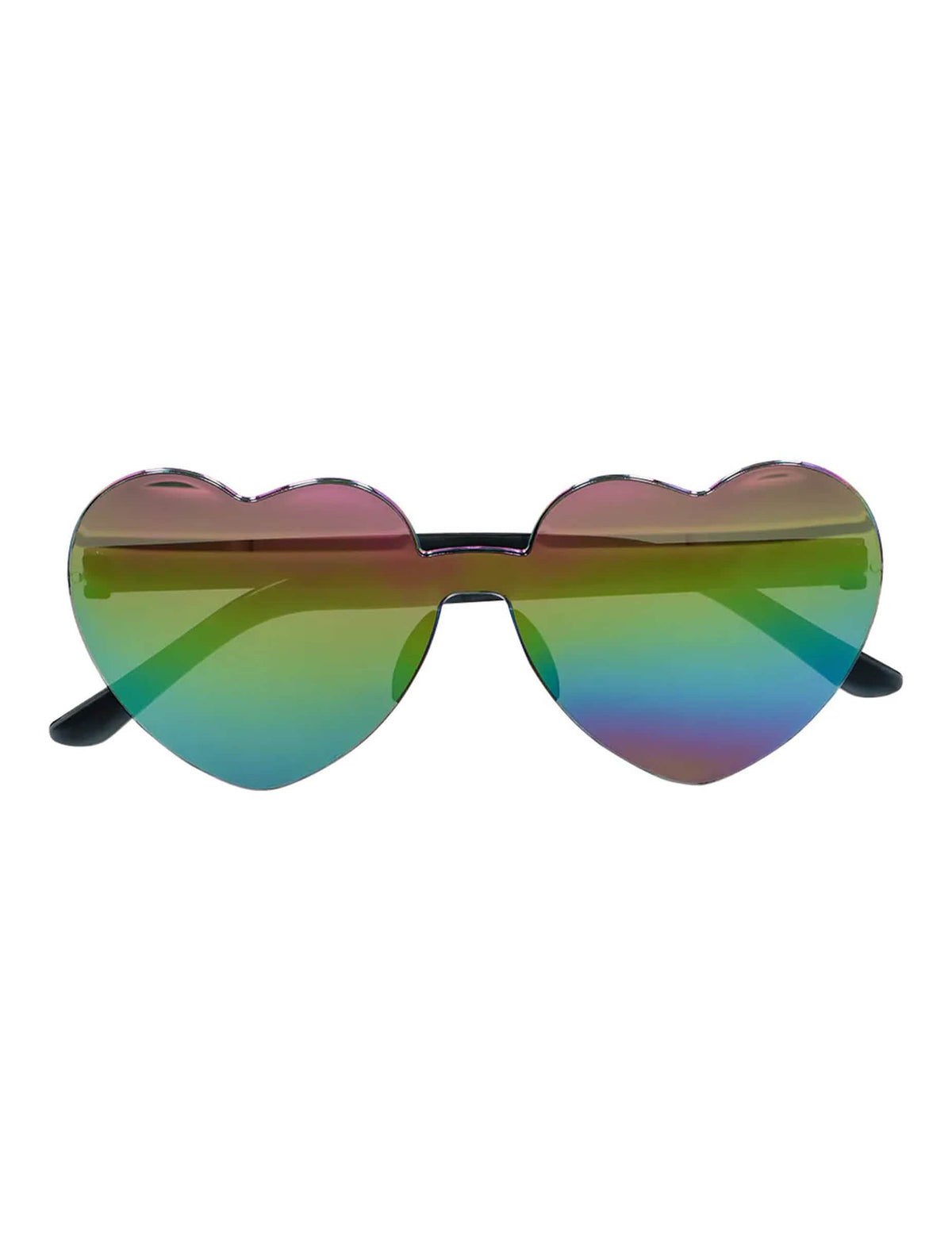 Herz-Brille Spiegeleffekt Accessoire für Erwachsene