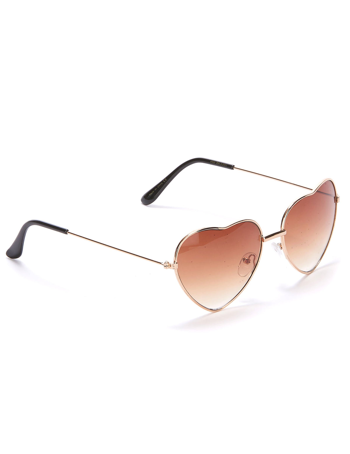 Herz-Brille für Erwachsene braun