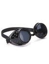Lunettes de biker pour adulte noires en plastique
