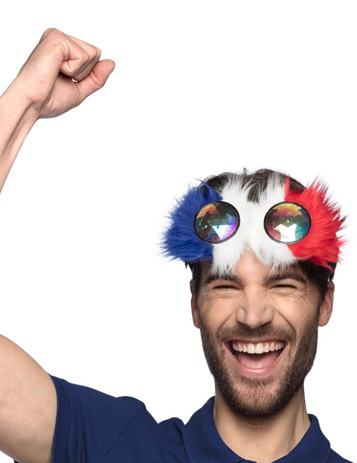 Vue de face des lunettes party fantaisie France