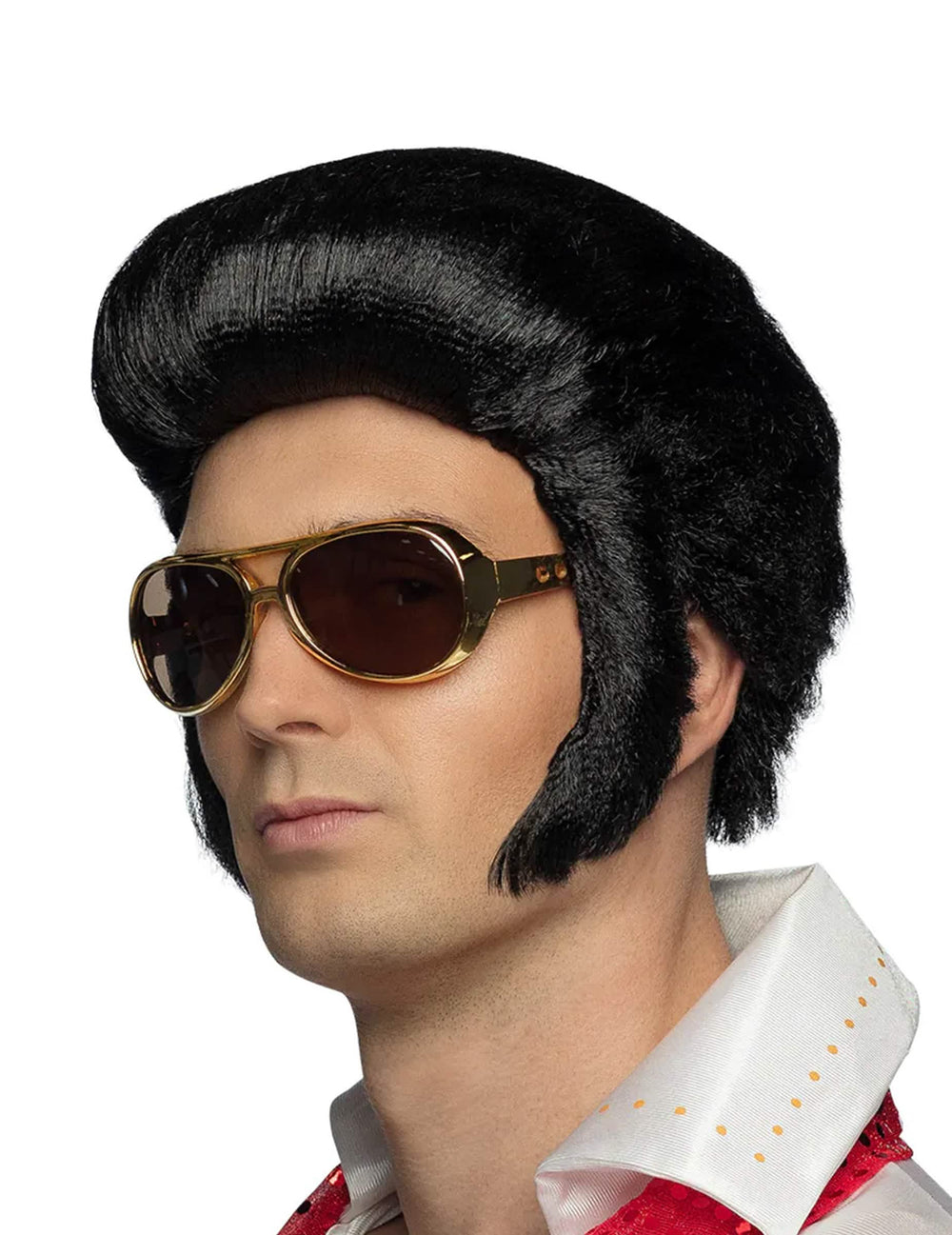 Lunettes rock'n'roll pour adulte dorées