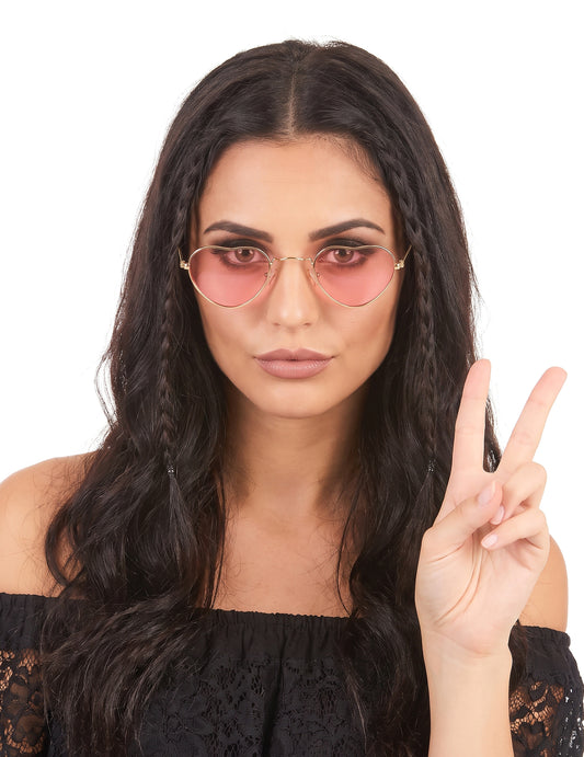 Hippie-Brille Herzen für Erwachsene
