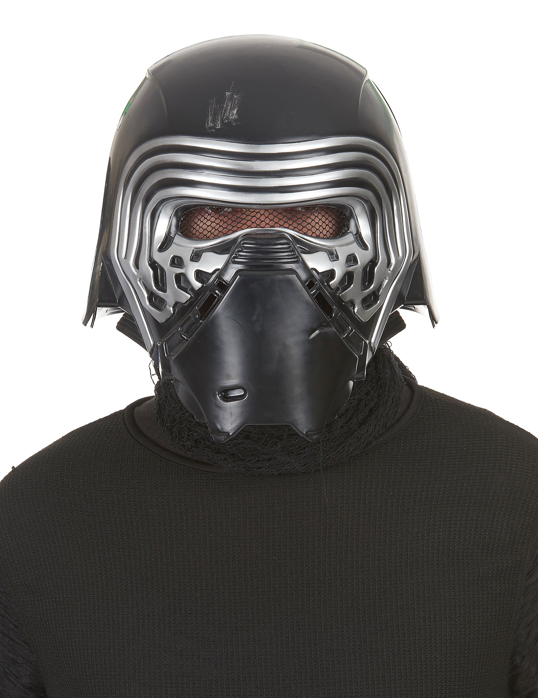 Masque luxe casque 2 pièces Kylo Ren Star Wars VII™ pour adulte noir et argenté