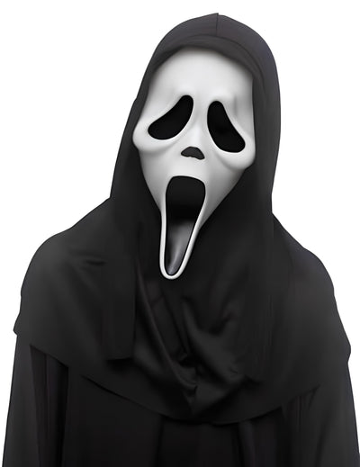 Masque avec capuche Scream™ pour enfant noir et blanc