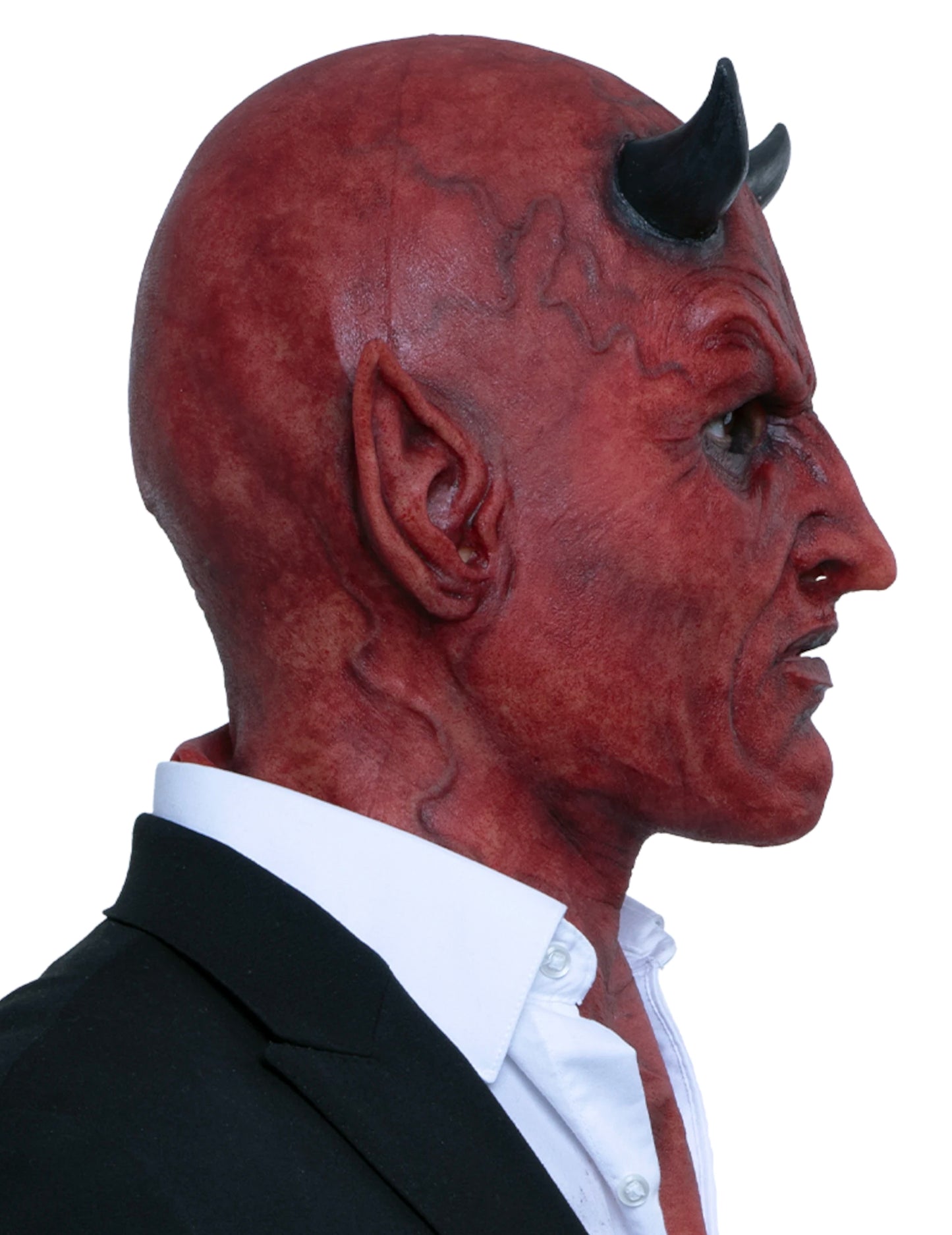 Masque hyper réaliste démon premium adulte
