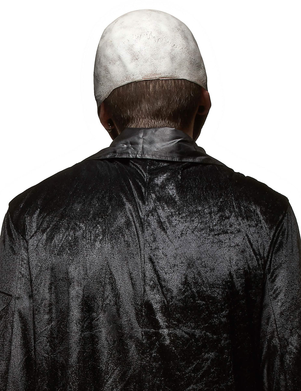 Rückansicht der gruseligen Latex-Schädelmaske