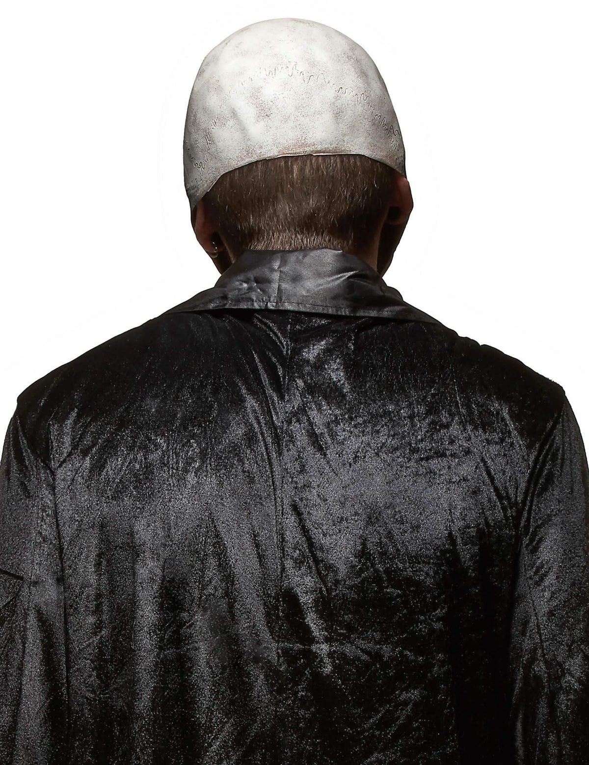 Rückansicht der gruseligen Latex-Schädelmaske
