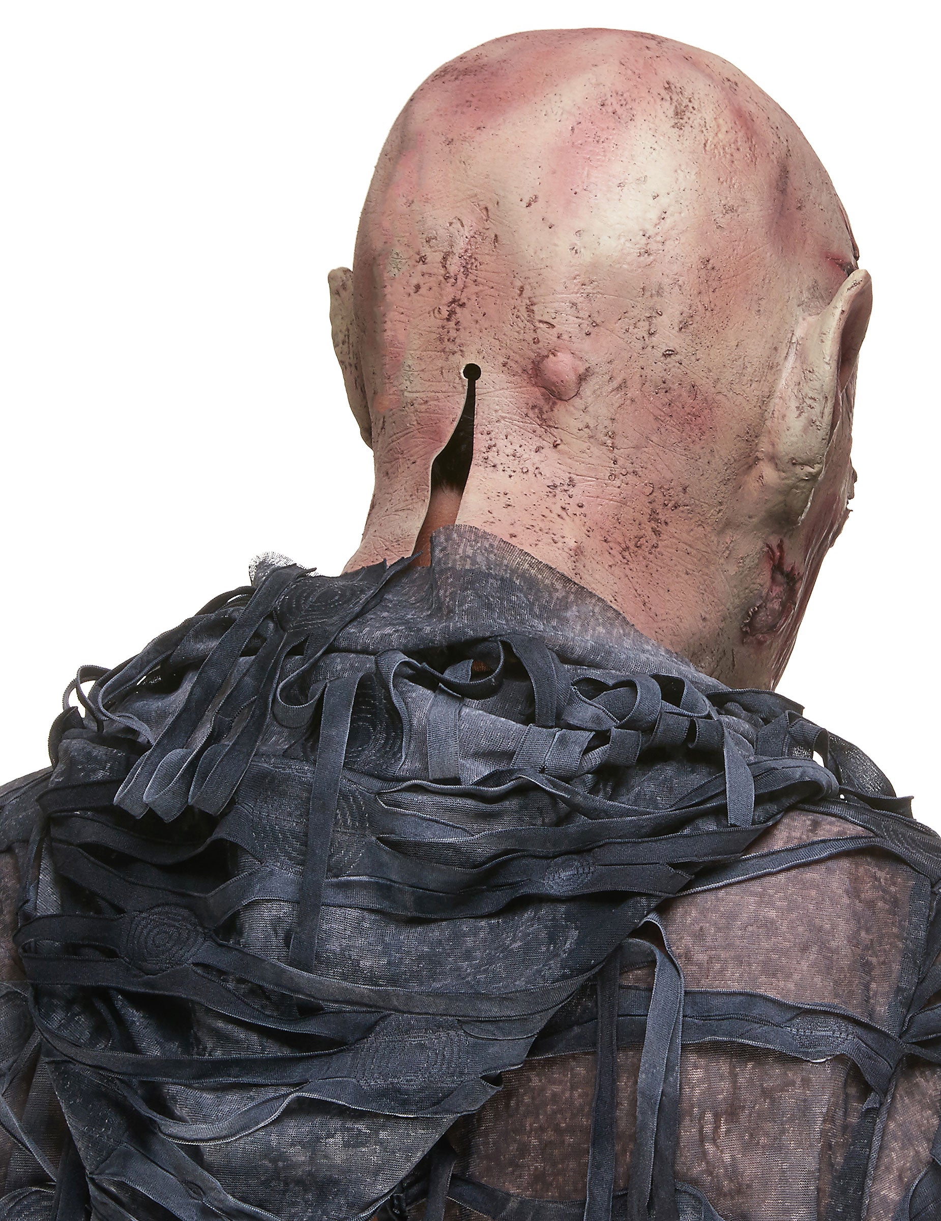 Vue de dos du masque latex démon hurleur