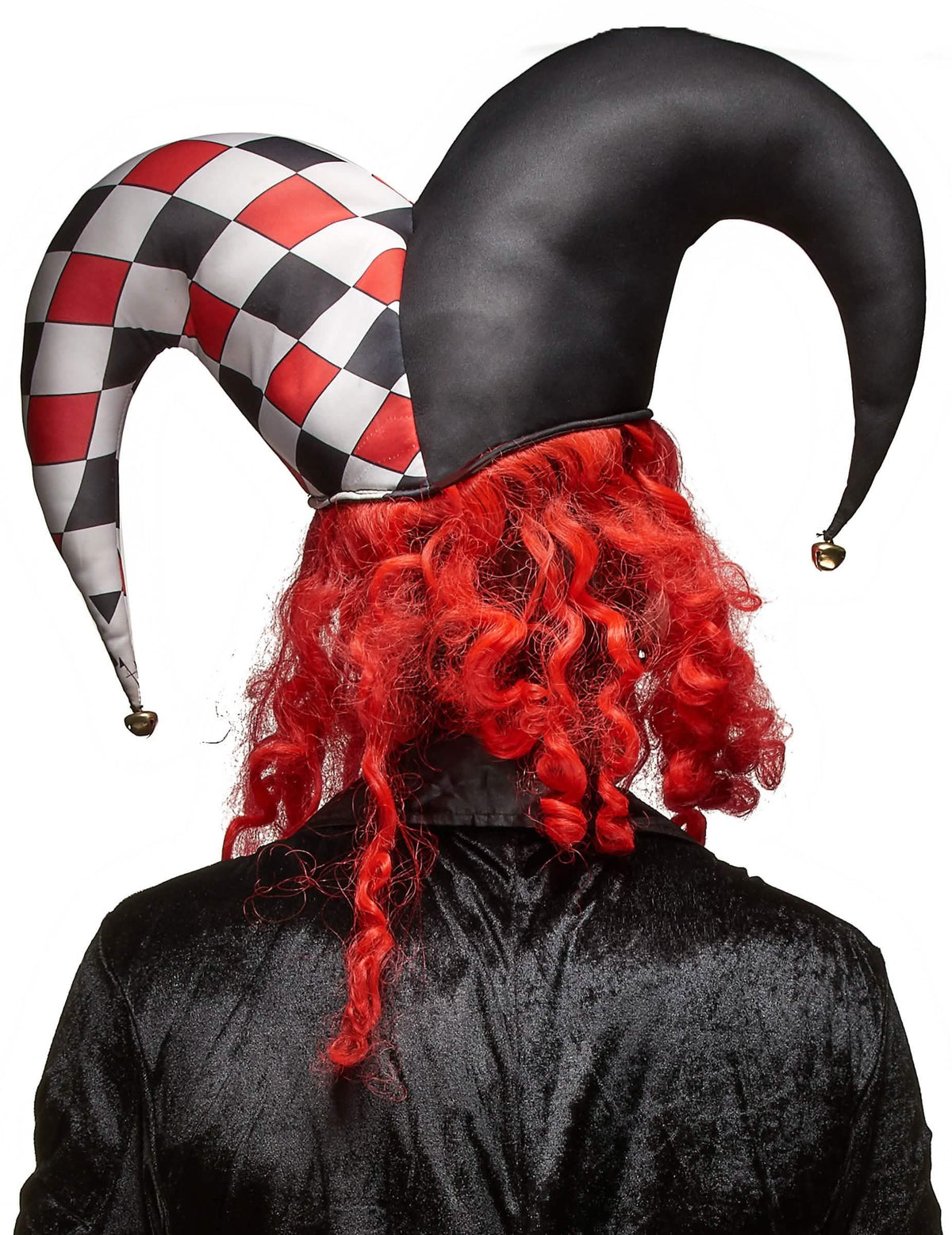 Rückansicht der gruseligen Latex-Joker-Maske