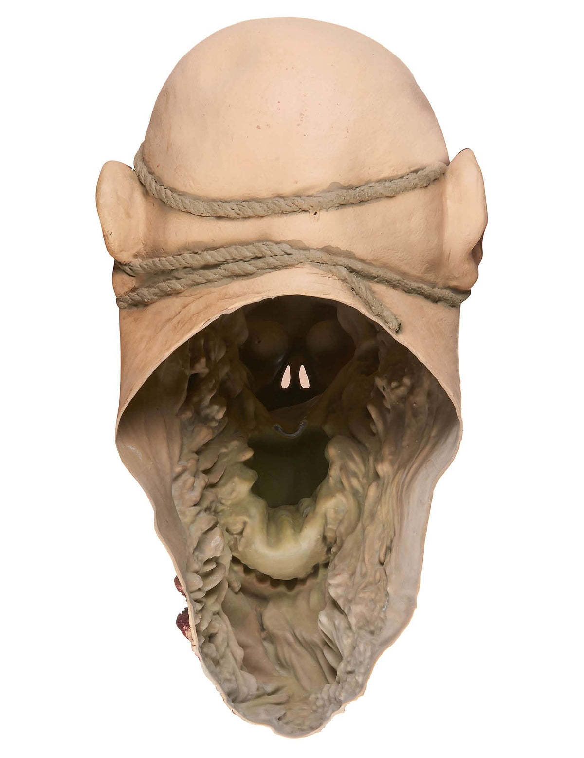 Rückansicht der Latex-Zombie-Verschlinger-Maske für Erwachsene