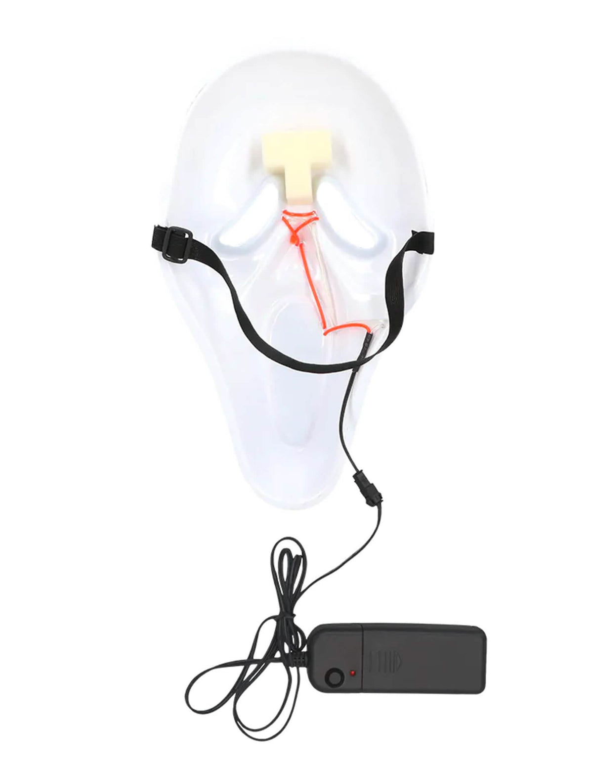 Leuchtende LED-Geistmaske Halloween fÃ¼r Erwachsene