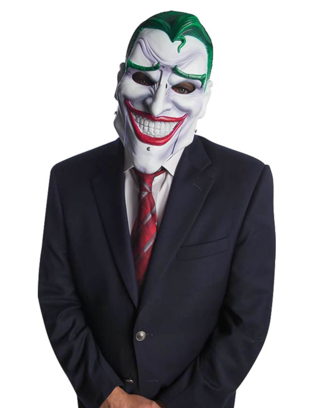 Joker Luxus articulierte Maske für Erwachsene Weiß und Grün