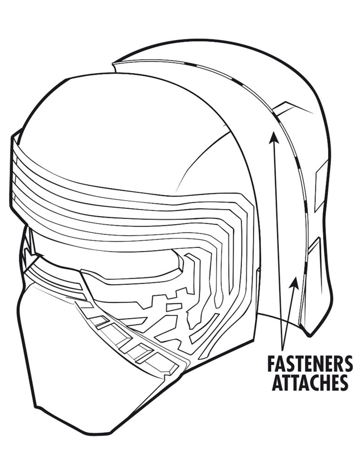 Kylo Ren Star Wars VII™ Helm-Maske für Erwachsene