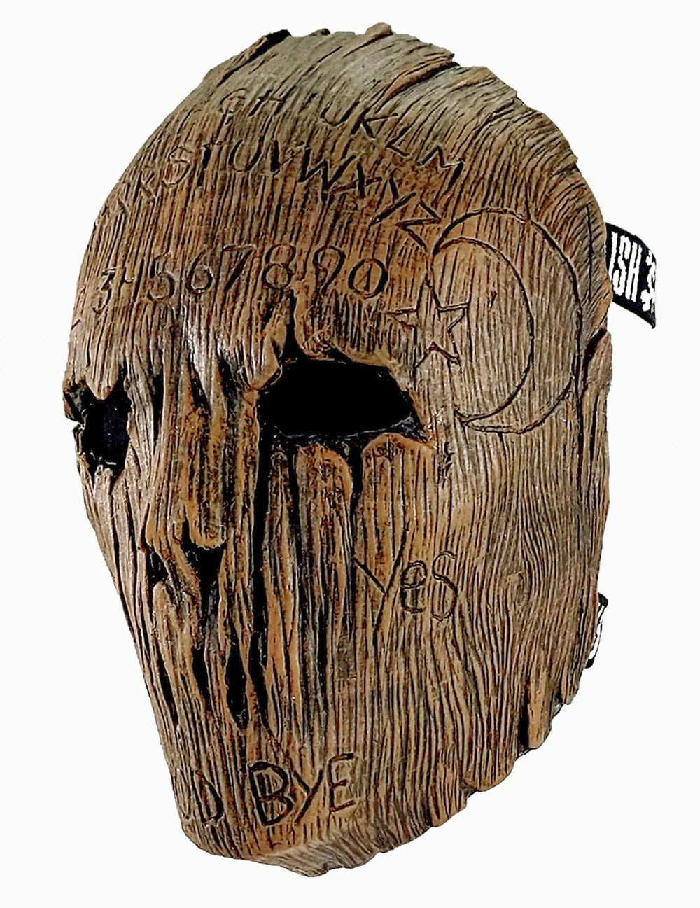 Dreiviertelansicht der Ouija-Maske für Erwachsene