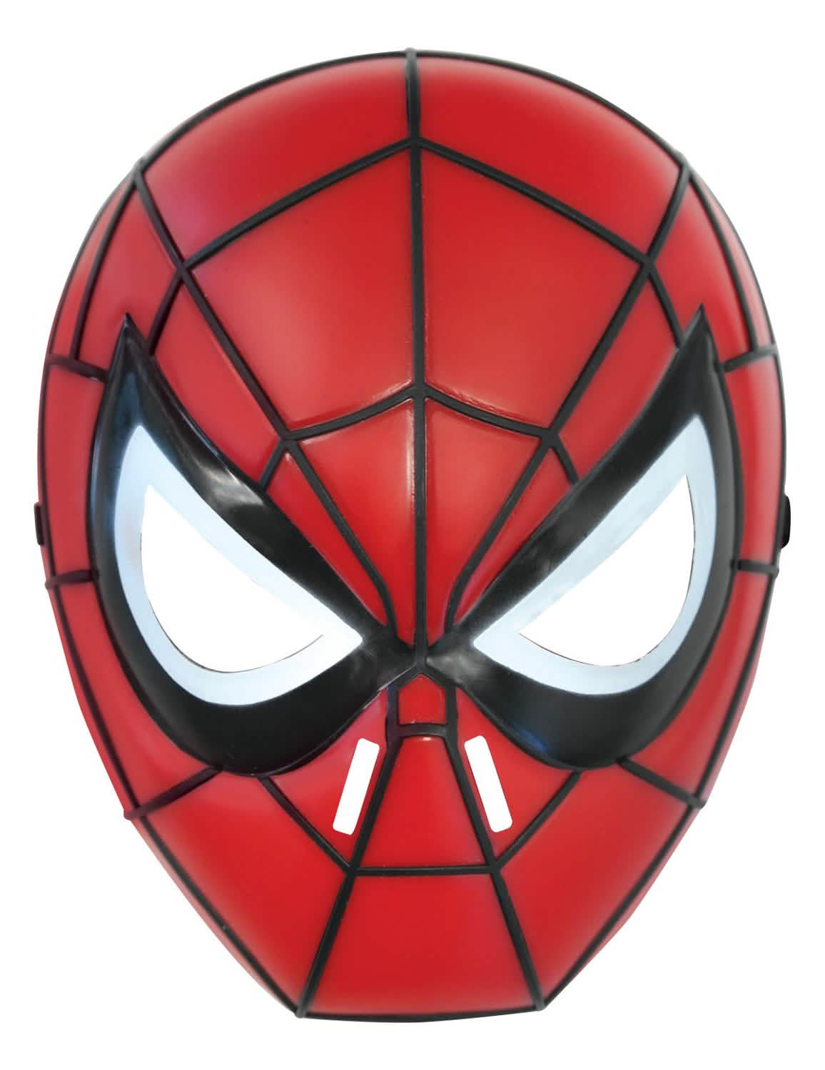 Harte Spider-man Ultimate Maske für Kinder Rot mit schwarzen Spinnennetzen