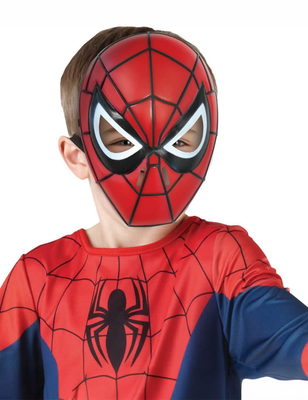Vorderansicht der harten Spider-man Ultimate-Maske für Kinder