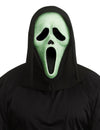 Masque Scream™ pour adulte phosphorescent à strass vert