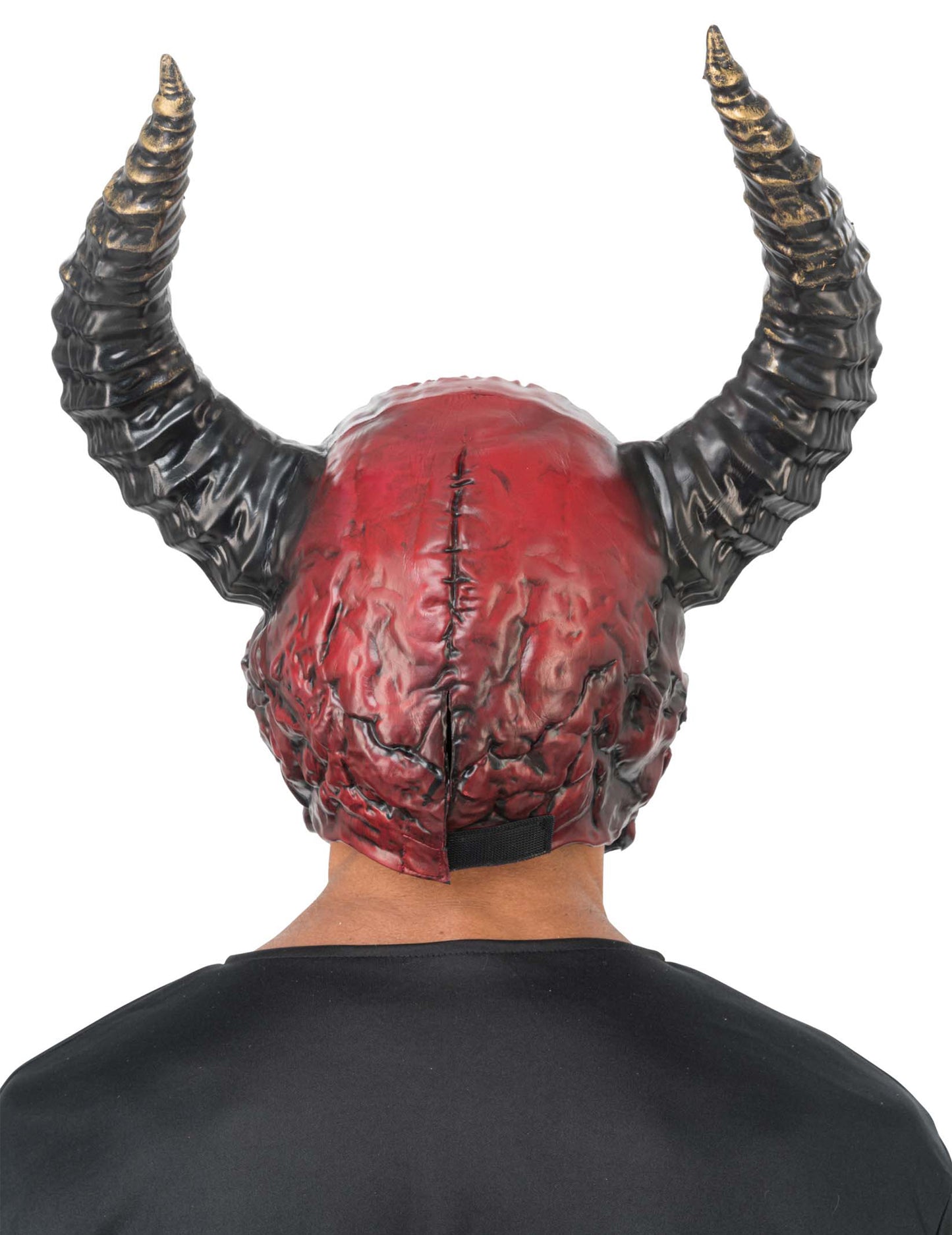 DÃ¤monisches Skelett Maske fÃ¼r Erwachsene schwarz-rot Luxus