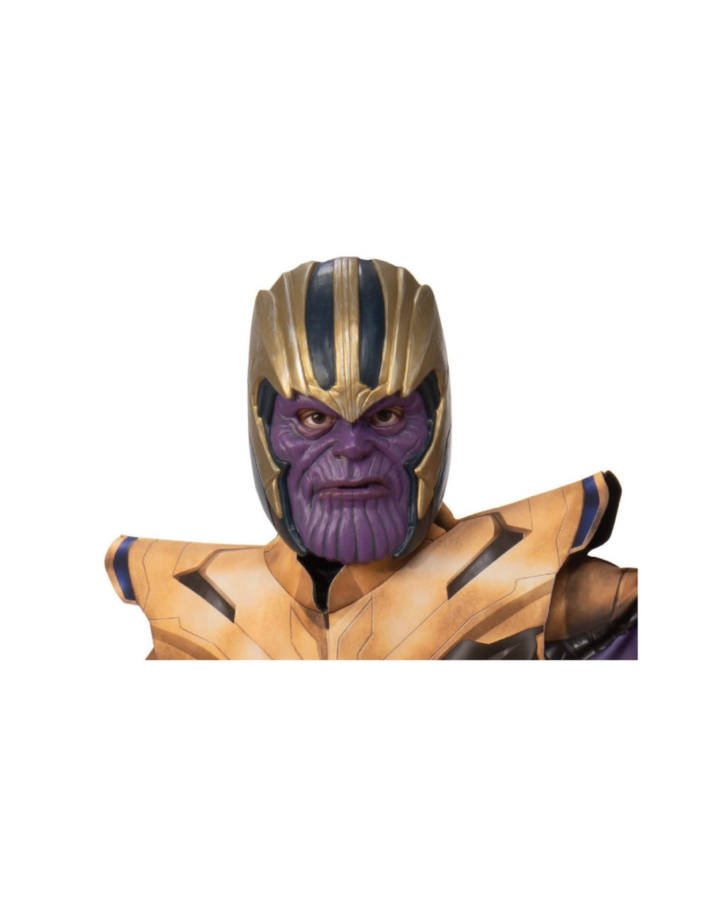 Gros plan sur le visage du Masque Thanos Avengers Endgame™ pour enfant