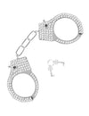 Polizeihandfessel mit Strass für Erwachsene