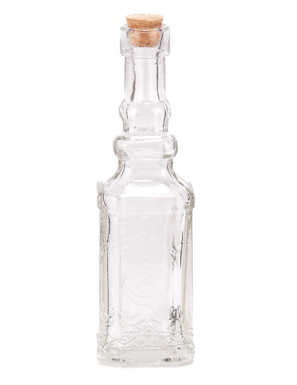 Mignonette en verre pour fête transparente avec bouchon de liège
