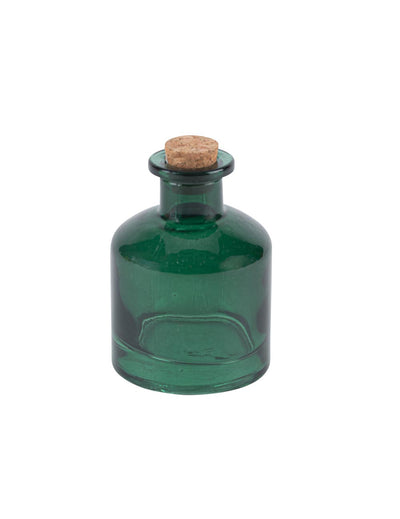 Kleine Glasflasche dunkelgrün 5,6 cl