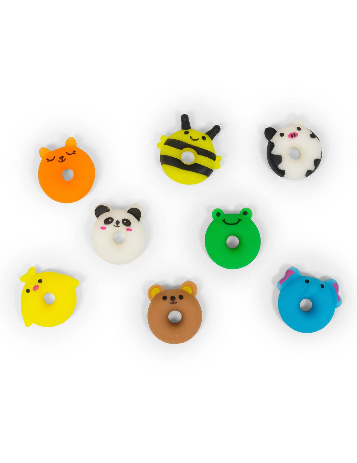 Vue d'ensemble des différents modèles du jouet mini animal squishy